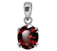 Arwacraft Bague plaquée argent 12 carats avec hessonite/grenat/gommé - Tailles entre 15 et 28 - Pour homme et femme S-B093LQJHMRNAMZ