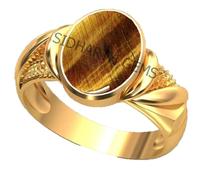 Arwacraft Bague réglable en cristal naturel œil de tigre 6,25 Ratti - 5,50 carats - Pierre certifiée pour homme et femme - B0C41TG2MRNAMZ