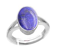 Arwacraft Bague réglable en plaqué argent Lapiz/Lapis naturel 7.00 Ratti 6.00 carats de qualité supérieure par labo certifié (Aaa +) de qualité pour unisexe -B09PGHFKMRNAMZ