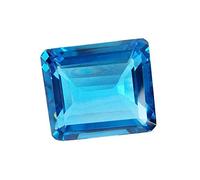 Arwacraft Forme ovale certifiée 8,5 Ratti Bleu Zircon Aaa + diamant taillé Rashi Ratan Pierre précieuse pour homme et femme - B0BMYQCWMRNAMZ