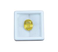 Arwacraft Gems Saphir jaune (Pukhraj) 5,25 Ratti - 4,51 carat extrait de Ceylan non chauffé non traité et certifié en laboratoire, pierre précieuse naturelle pour homme et femme-B0CLKKY2MRNAMZ