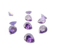 Arwacraft Hi International 3 x 5 mm à 10 x 12 mm en forme de poire en forme de poire - Oxyde de zirconium synthétique transparent en vrac - Fournitures pour la fabrication de bijoux - B0CY8D8KMRNAMZ