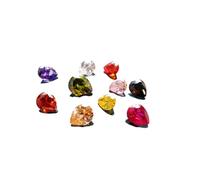 Arwacraft Hi International B0CY8Z77MRNAMZ Mélange de zircones cubiques de qualité AAA, 10 couleurs, mélange de diamants synthétiques transparents en vrac pour la fabrication de bijoux