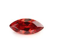 Arwacraft Hi International - Lot de 5 pierres précieuses en oxyde de zirconium - Pierres précieuses en vrac - Grenat rouge à facettes - 2 x 4 mm à 7 x 14 mm - B0CJP6T2MRNAMZ