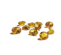 Arwacraft Hi International - Oxyde de zirconium ovale de qualité AAA, 3 x 5 mm à 15 x 20 mm, couleur jaune, diamant jaune synthétique transparent en vrac pour la fabrication de bijoux - B0CY867HMRNAMZ