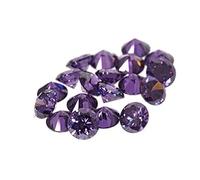 Arwacraft Hi International Supply of Aaa 8mm to 15mm Amethyst Purple Round Cubic Zirconia Loose Stone Diamond Brilliant Cut Zircon-B0CNTHKYMRNAMZ
