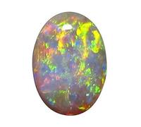 Arwacraft M/S Hovel Gems Gems 11,25 Ratti 10,70 carat Opale Pierre précieuse naturelle ovale blanche australienne-B0CNKBKQMRNAMZ