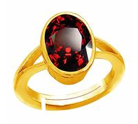 Arwacraft Manu Gems 8.25 Ratti Certified A+ Quality Natural Hessonite Grenat Gomed Gold Ring Loose Gemstone For Women And Men 'S-B09BW4DCMRNAMZ