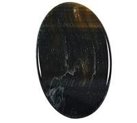 Arwacraft Oeil de tigre bleu ovale cabochon naturel en vrac 40,8 carats Ow32-B09BR6MHMRNAMZ, Small, Gemme