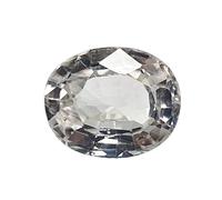 Arwacraft Oxyde de zirconium ovale 6,25 Ratti / 5,50 carats - Diamant américain blanc - Pierre précieuse certifiée en laboratoire d'excellente qualité pour homme ou femme - B0BH8SPJMRNAMZ