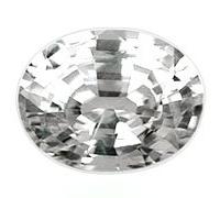 Arwacraft Oxyde de zirconium ovale 8,25 Ratti / 7,50 carats - Diamant américain blanc - Pierre précieuse certifiée en laboratoire d'excellente qualité pour homme ou femme - B0BH15LFMRNAMZ