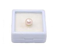 Arwacraft Perle naturelle (Moti) 7,50 carats Laboratoire - Pierre précieuse astrologique certifiée des mers du Sud pour homme et femme - B0DK8JGVMRNAMZ