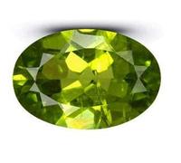 Arwacraft Pierre de naissance du mois d'août certifiée 13,90 carats 14,25 Ratti non chauffée et non traitée (Aaa +) de qualité certifiée - Pierre précieuse verte péridot pour homme et femme