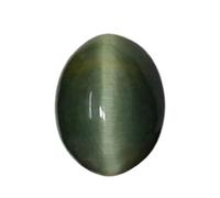 Arwacraft Pierre œil de chat naturelle de 5,25 Ratti /4,78 carats - Certifiée en laboratoire - Qualité supérieure - Œil de chat naturel - Yeux de chat Lehsunia Ketu - Pierre précieuse en vrac pour