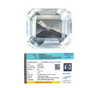 Arwacraft Pierre précieuse naturelle en quartz transparent véritable Sphatik authentique certifiée AAA, pierre à facettes de qualité supérieure pour manifestation, guérison, méditation spirituelle et