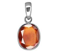 Arwacraft S-B0B6F2K9MRNAMZ Pendentif en métal astrologique naturel grenat hessonite 12 carats A1+ Pierre précieuse en vrac pour homme et femme