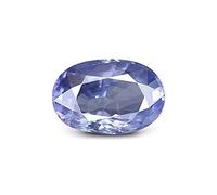 Arwacraft Saphir bleu naturel de qualité supérieure (Neelam/Nilam) de 4,25 Ratti / 3,85 carats - Certifié en laboratoire - Cylone de qualité supérieure - Pierre précieuse naturelle en vrac pour homme