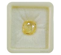 Arwacraft Saphir jaune 5,25 Ratti 4,35 carats non chauffé non traité de Ceylan Mined Pukhraj Pierre précieuse Aaa ++ de qualité certifiée naturelle - B0CWF6CDMRNAMZ