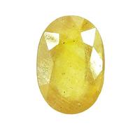 Arwacraft Saphir jaune de Ceylan 6,50 Ratti 5,77 carats non chauffé non traité Jaune de Ceylan Pierre précieuse naturelle certifiée Aaa + Quality-B0C5TDY8MRNAMZ