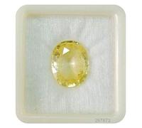 Arwacraft Saphir jaune de Ceylan 7,25 Ratti / 6,50 carats non chauffé non traité Jaune de Ceylan Pierre précieuse naturelle certifiée Aaa + Quality-B0CWH9F6MRNAMZ