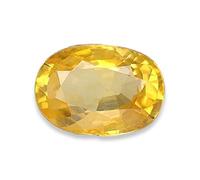 Arwacraft Saphir jaune de culture 3,25 Ratti 2,20 carats certifié original - Pierre Pushkaraj à usage unique - B0CMQZ5ZMRNAMZ