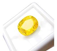 Arwacraft Saphir jaune de culture d'origine 3,00 carat/4,00 Ratti non traité, saphir de Ceylan certifié pierre précieuse naturelle de qualité A++ - B0DKFPW1MRNAMZ, Small, Gemme
