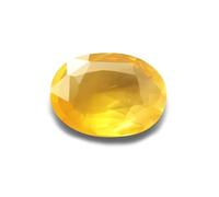 Arwacraft Saphir jaune de qualité AAA++ de 7,25 Ratti / 6,52 carats - Saphir jaune de Ceylan miné Pukhraj - Pierre précieuse naturelle certifiée - B0DFMK95MRNAMZ
