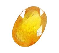Arwacraft Saphir jaune naturel 4,45 carats non chauffé non traité de Ceylan Mined Pukhraj Pierre de naissance / Rashi Ratan / Saphir jaune Aaa + Qualité certifiée en laboratoire - B0BXFGSSMRNAMZ