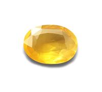 Arwacraft Saphir jaune naturel certifié 12,25 Ratti / 11 carats - Pierre de naissance Pukhraj certifiée originale - Pierre précieuse de naissance Pukhraj / Rashi Ratan / Ceylan - Saphir jaune de