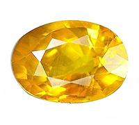 Arwacraft Saphir jaune original Pukhraj Pierre précieuse naturelle certifiée en vrac-B09WF6FXMRNAMZ