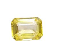 Arwacraft Saphir jaune Pukhraj Srilanka 7,25 Ratti 6,45 carats non chauffé non traité de qualité Ceylan Jaune Pukhraj Srilanka Pierre précieuse naturelle certifiée Aaa + (testé par lab