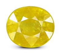 Arwacraft Saphir jaune Ratti de 10,25 mm - Pierre précieuse naturelle certifiée Pukhraj pour homme et femme - B0CKW5VCMRNAMZ