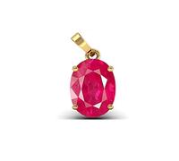Arwacraft Stoneflex 11.25 Ratti Pendentif médaillon Panchdhatu certifié rubis de Birmanie pour homme et femme - B0DMT7VVMRNAMZ