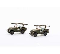 Arwci ACE 85005106 1/87 Set de 2 Jeep PAK58 Répulsif Panzer Kompanie Bat Die-Cast, modèles de Collection