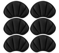 ARWIG 3 paires de coussinets de talon pour chaussures, protecteurs de talon antidérapants, semelles pour chaussures trop grandes, protection contre les frottements et ampoules, noir