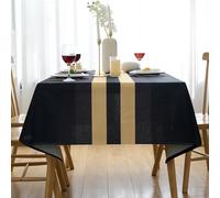 Arwllzz Nappe Noire Lavable 100 X 100 cm Carrée en Lin Anti-Tache Grise Vintage pour Banc de Bière, Jardin, Balcon, Camping, Mariage