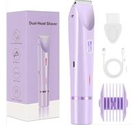 ARYA LUSH Dual-Head PRO-Double tête protectrice pour un rasage doux - Parfait pour un soin quotidien confortable (Violet)