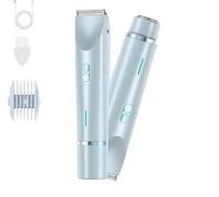 ARYA LUSH Dual-Head PRO - Rasoir Électrique Intime Pour Visage Et Zones Sensibles Bikini Jambes (Bleu)