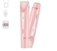 ARYA LUSH Dual-Head PRO - Rasoir Électrique Intime Pour Visage Et Zones Sensibles Bikini Jambes (Rose)