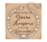 AryaHozel Petits bracelets de perles en pierres précieuses pour adolescentes, filles, femmes - Cadeau unique pour Saint-Valentin, Pâques, fête des mères, remise de diplôme, Noël, anniversaire, pour
