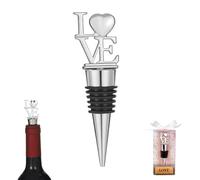ARYIMYDP 1 Bouchon de Bouteille Décoratif LOVE en Métal, pour Vin et Champagne, Idée Cadeau Originale pour Saint-Valentin, Mariage ou Anniversaire de Couple