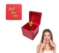 ARYIMYDP 1 Coffret Cadeau Drôle de Saint-Valentin en Rouge, Surprise pour Amis et Collègues, Parfait pour Décorations de Bureau ou Maison, Aucun Element Offensant, Pratique à Offrir
