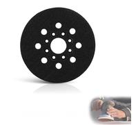 ARYIMYDP 1 Plateau de Ponçage 125mm avec 17 Troues et Puffer en Caoutchouc Noir, Compatible avec Bosch PEX 220 A GEX 125-1 AE et Skil 7402/7490, Plateau Robust pour Ponceuse Excentrique