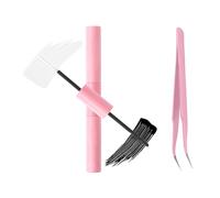 ARYIMYDP 1 Tube Colle Duo Faux Cils et 1 Pince à épiler, Doux, Non Irritant, Imperméable 2 en 1 Convient pour Grappe Colle pour Extension Faux Cils Individuels