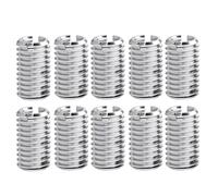 ARYIMYDP 10 pièces Inserts Filetés M10 vers M8 x 15 mm, Résistants Corrosion, Antirouille, Robustes et Durables, Douilles Filetées pour Projets D'ameublement, Appareils Automobiles et Mécaniques