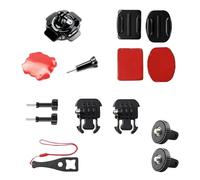 ARYIMYDP 13 en 1 Supports de Casque Flexible pour GoPro,Support Adhésif pour Insta360, Support Gopro Casque Moto, Accessoires Gopro et Insta360, Kit d'Accessoires pour Caméras d'action Complet