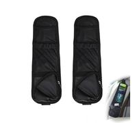 ARYIMYDP 2 pièces Accessoire Voiture, Poches Latérales Pliables et Réglables pour Sièges Auto, Sac de Rangement Multifonction pour Sièges Auto, Voitures, Camions, Fourgonnettes, SUV, Noir