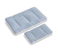 ARYIMYDP 2 Pièces Lit Lapin Peluche Bleu Clair, Grand et Petit, Tapis Doux Cochon d'Inde et Accessoire Lapin, Couverture Chauffante pour Cage Hamster Hiver