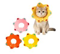 ARYIMYDP 3 Pcs Cône Collerette en Feutre Protecteur de Cou Réglable, Collerette Chat, Colerette Chat Anti Lechage, Convient aux Chats de Petite et Moyenne Taille Pesant entre 3 et 5 Kg(22-25Cm)
