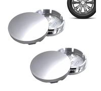ARYIMYDP 4 Pièces Cache Moyeu pour Voiture, Cache Moyeu OD 56mm ID 53mm, Centre de Jante Capuchons, Centre Roue Couvre, Chapeaux Cache Moyeu, Argent, Enjoliveur de Voiture, pour Mercedes et Volkswagen